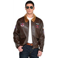Amscan Top Gun Maverick Adult Mens Costume Bomber Jacket and Standard
