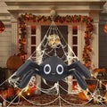 Aufmer 3 Pcs Halloween Inflatable Spider Outdoor Decoration, Blow Up Yard Inflatables Holiday Inflatables for Outdoor Yard Garden Lawn Decor, 150x60cm (Black)