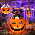 Ayieyill 6FT Halloween Inflatable Archway with Black Cat Pumpkin Design Outdoor Blow Up Yard Decoration for Lawn Garden Front Porch Halloween Party Decor
