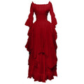 LYXSSBYX Maxi Dresses for Women Women's Long Sleeve Neck Dress Floor Length Cosplay Dress Plus Size Dress