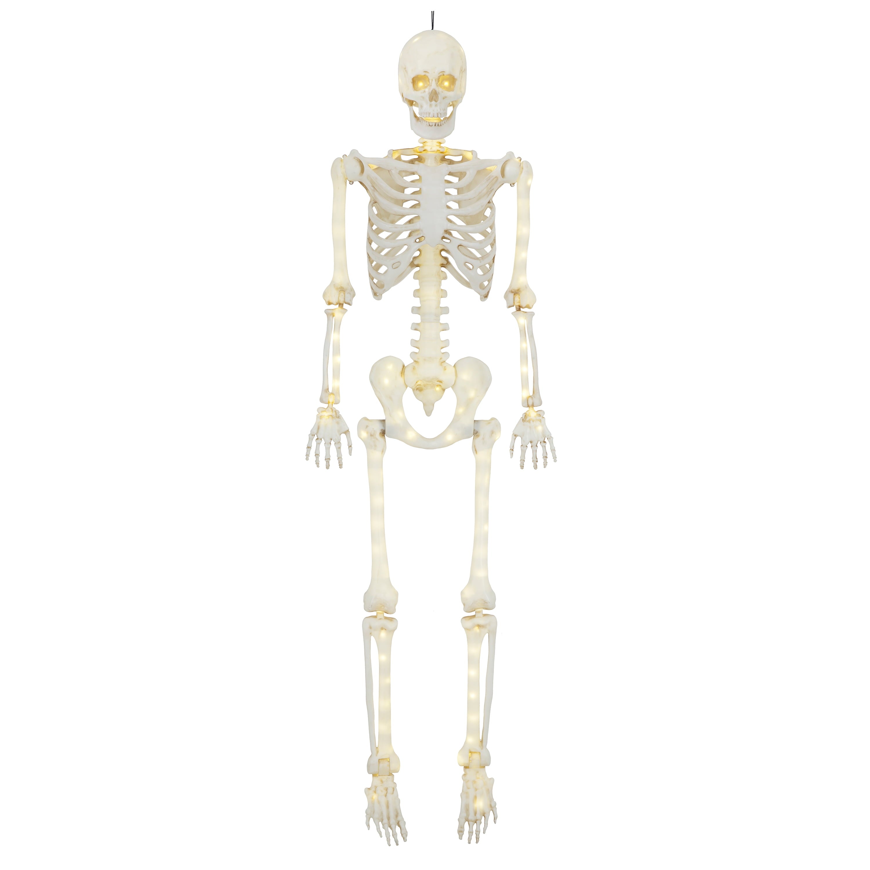 Way To Celebrate 5 ft Poseable LED Illuminated Skeleton Halloween Decoration