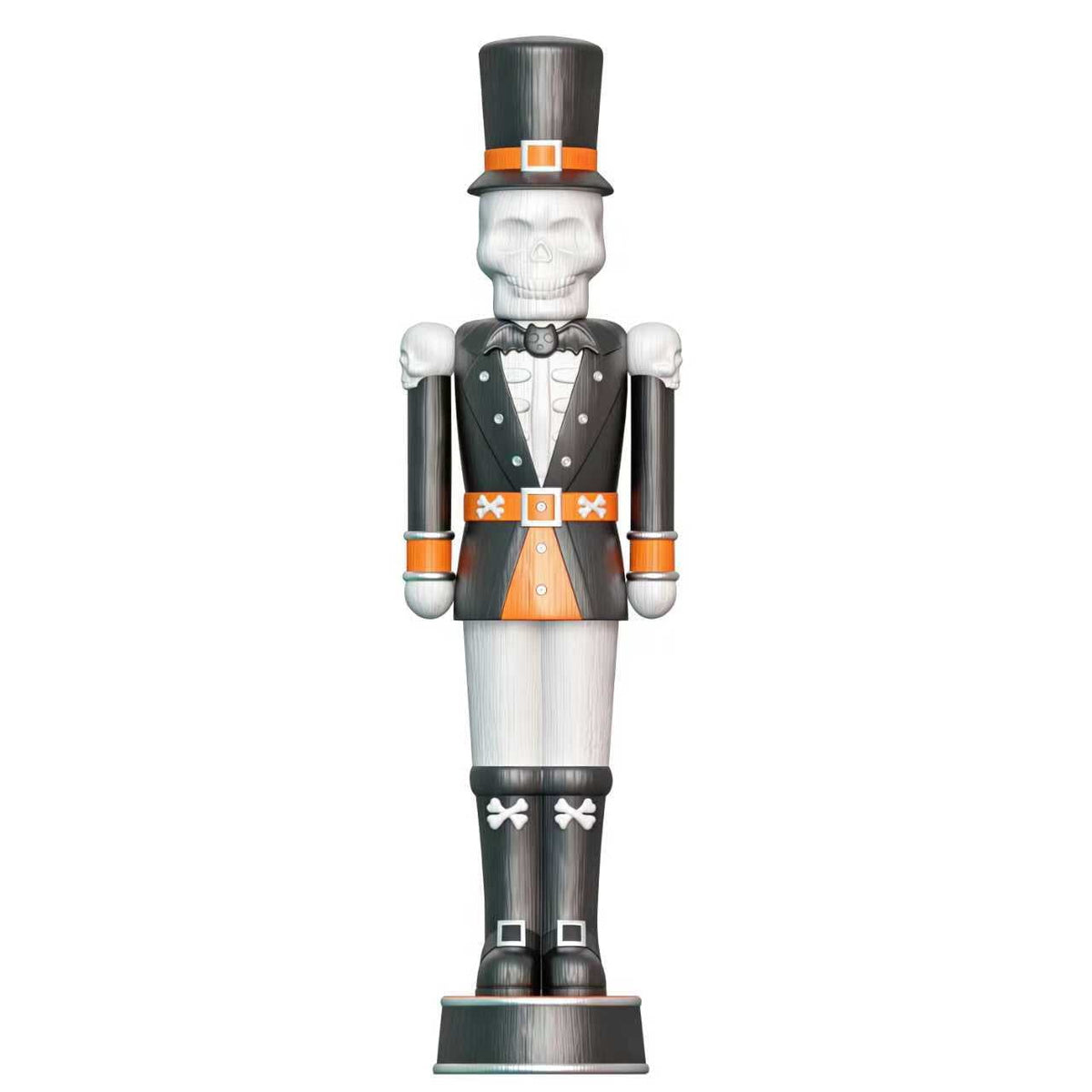 Painted Animated Giant Skeleton Nutcracker, 72", Halloween Decor by Way to Celebrate
