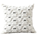 Decorative Pillow Plush Ghost Throw Pillow Cover 18 X 18 Inch 1 Piece for Couch Bedroom Halloween Home Decor