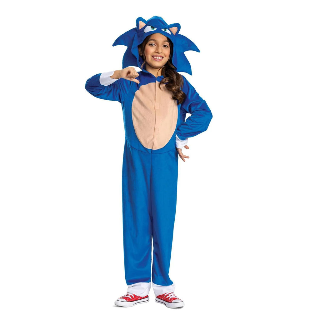 Disguise Boys' Classic Sonic the Hedgehog Jumpsuit Costume - Size 4-6