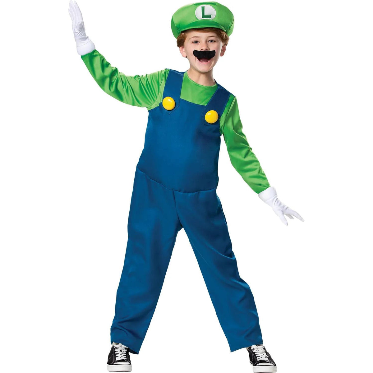Disguise Boys' Super Mario Bros. Luigi Deluxe Costume - Size 4-6
