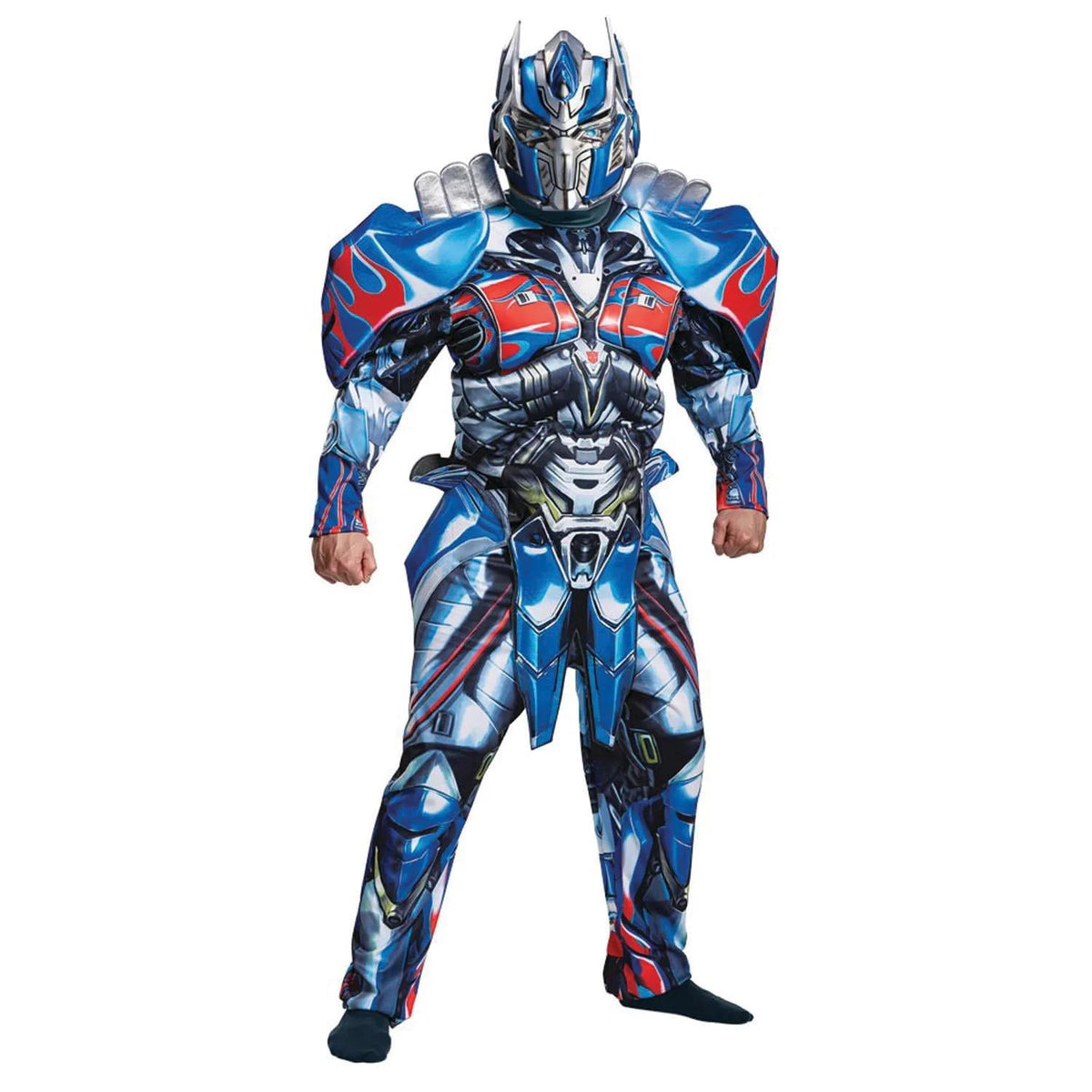 Disguise Adult Transformers Optimus Prime Deluxe Polyester Costume with Helmet, Large/X-Large