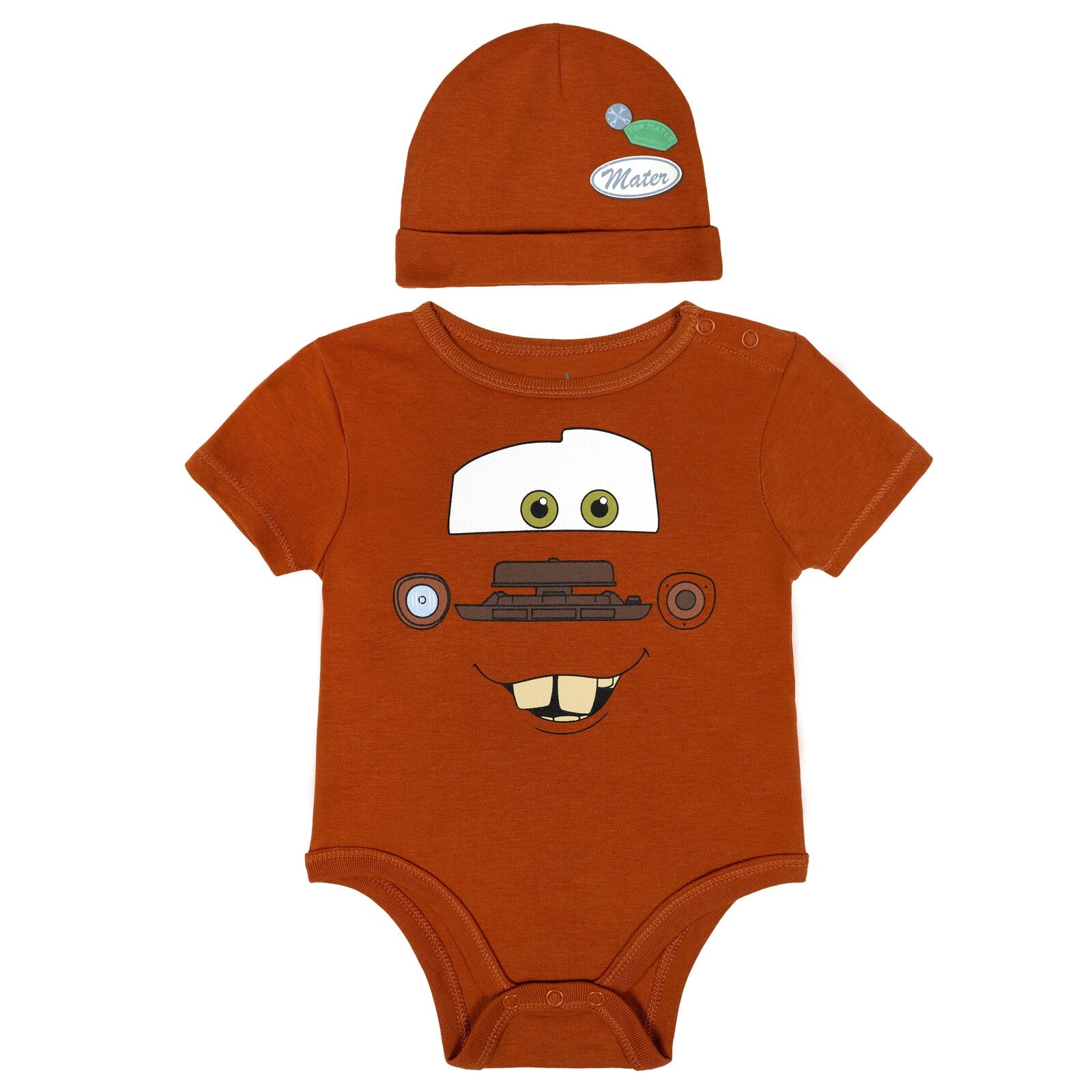 Disney Winnie the Pooh Baby Boy or Girl 2-Piece Cosplay Bodysuit and Hat Set Light Blue Eeyore