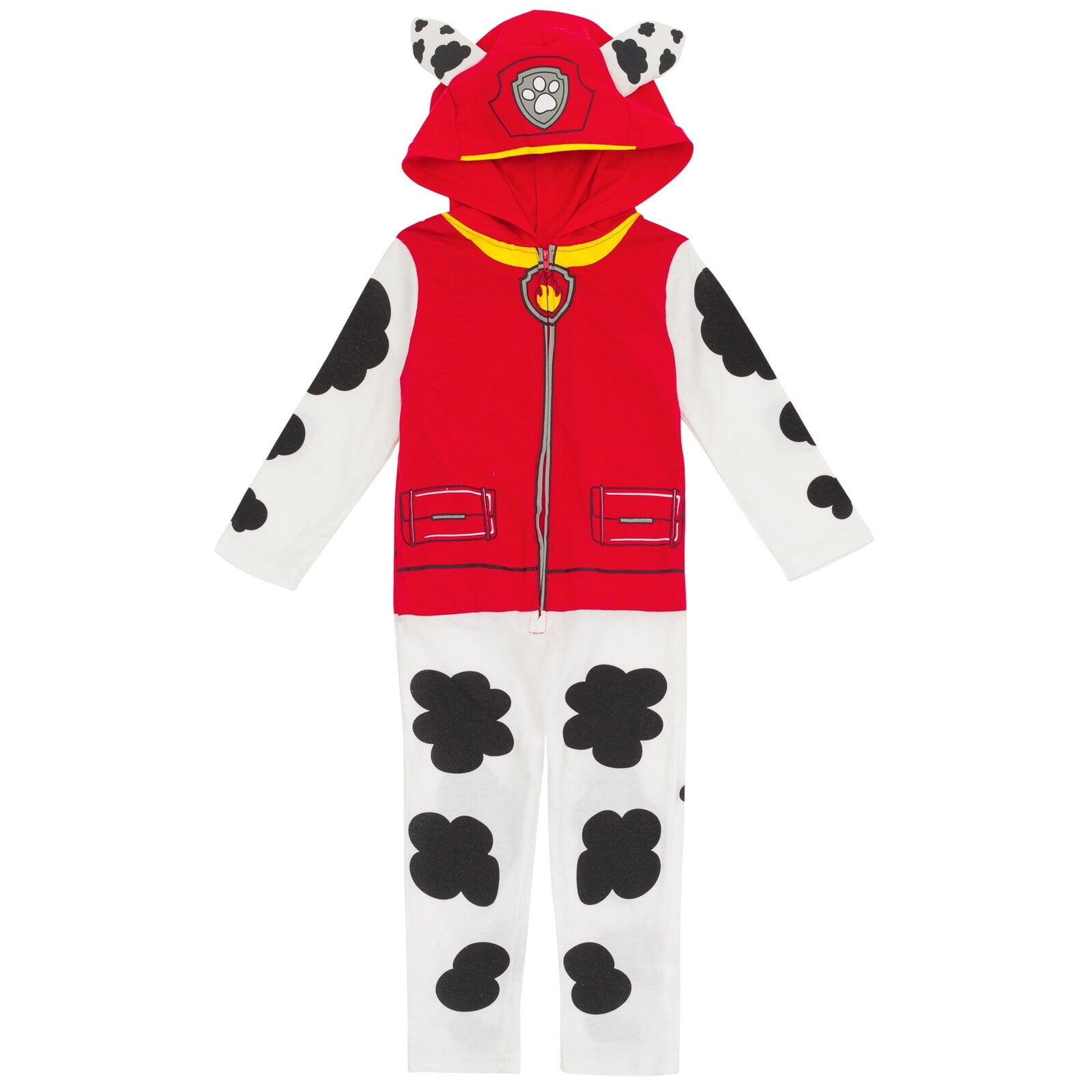 Paw Patrol Rubble Infant Baby Boys or Girls Zip Up Cosplay Coverall Toddler to Big Kid