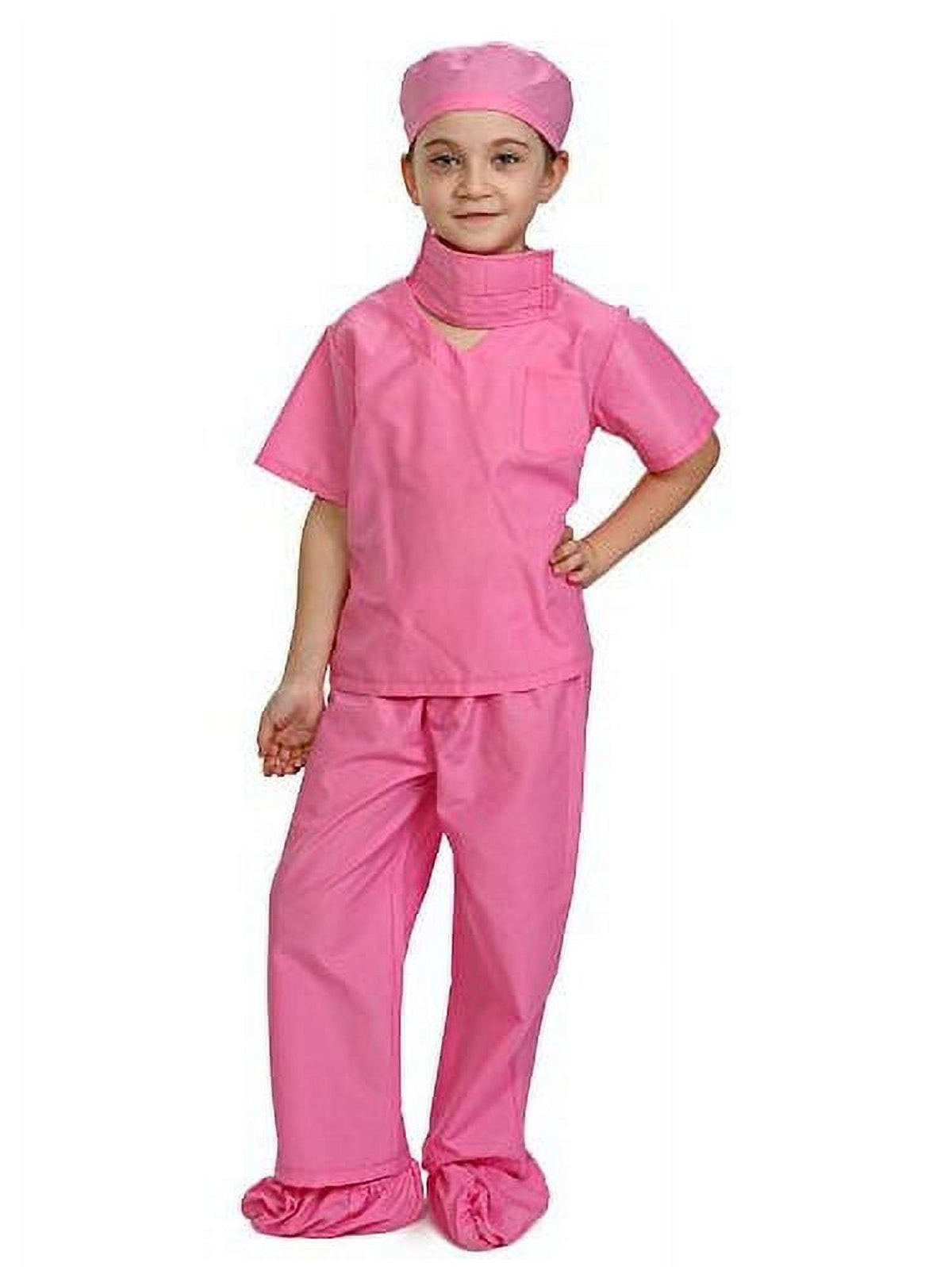 Dress Up America Doctor Scrubs for Kids - Pink Doctor And Nurse Costume for Girls & Boys