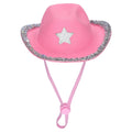 Vibrant Life Halloween Cowboy Hat Costume for Dogs and Cats, Pink, XS/S