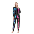 Enjoytime Halloween Family Matching Pajamas Fashion Printed Long Sleeve Jumpsuits Sleepwear Nightwear Hooded Womens Pajamas Halloween Costumes