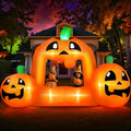 Firstness 8.5FT Halloween Inflatable,Pumpkin Photo with Lights for Party Yard Decorations