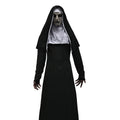 Forfamy Adults Nun Costume, Women Nun Fancy Dress with Necklace, Halloween Nun Costumes Nun Outfit for Halloween Cosplay Party