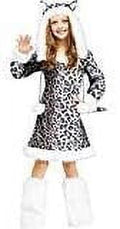 Fun World Snow Leopard Girl's Halloween Fancy-Dress Costume for Child, M