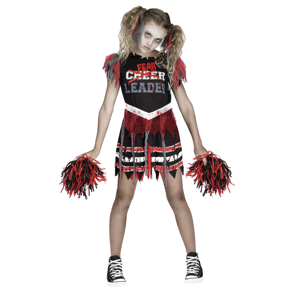 Zombie Fear Leader Halloween Costume for Children, Girl's Size S (6/6x), by Way to Celebrate