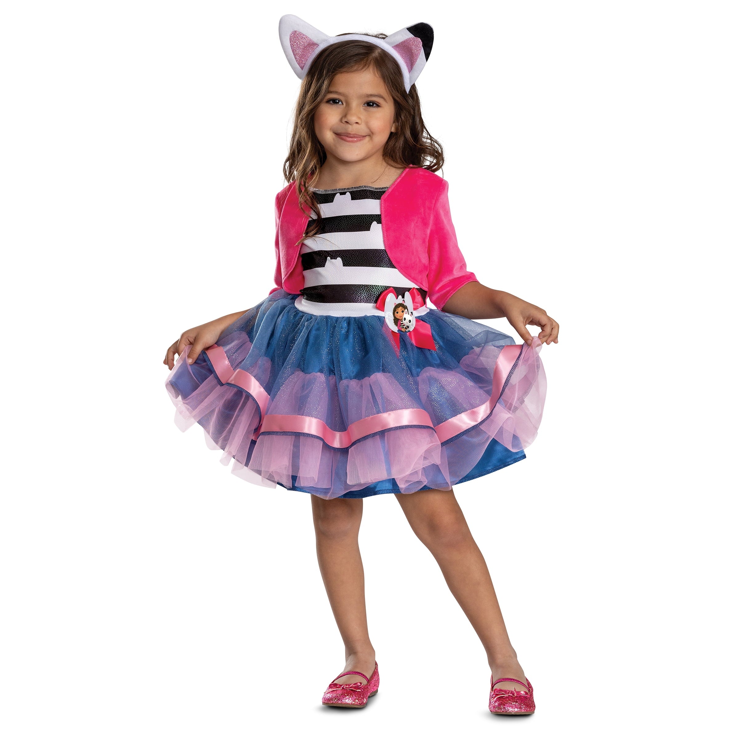 NBC Universal Gabby's Dollhouse Gabby Halloween Costume for Children, Girls Size S (6/6X), by Disguise