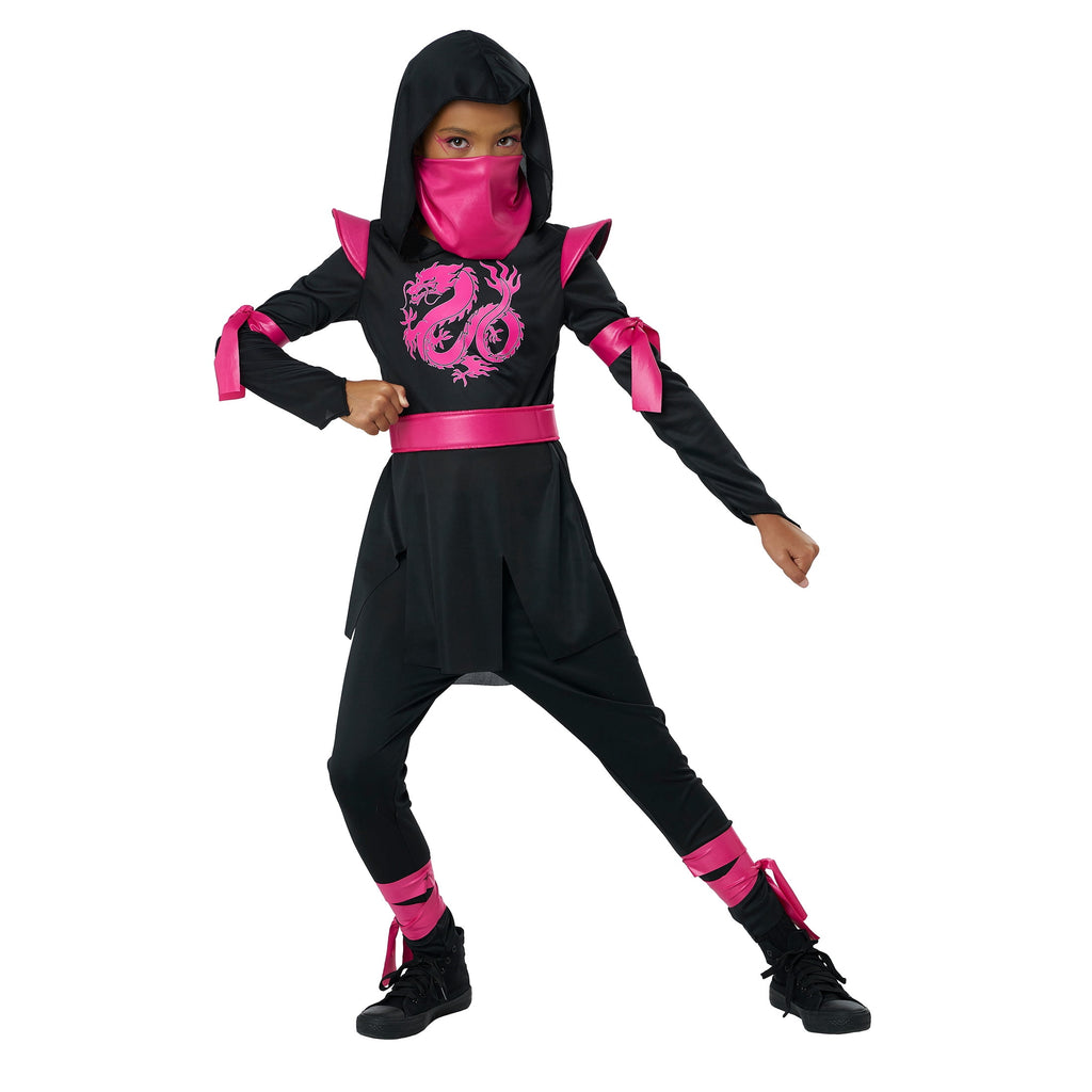 Dragon Ninja, Pink, Halloween Costume for Children, Girls' Size L (10/12), by Way to Celebrate