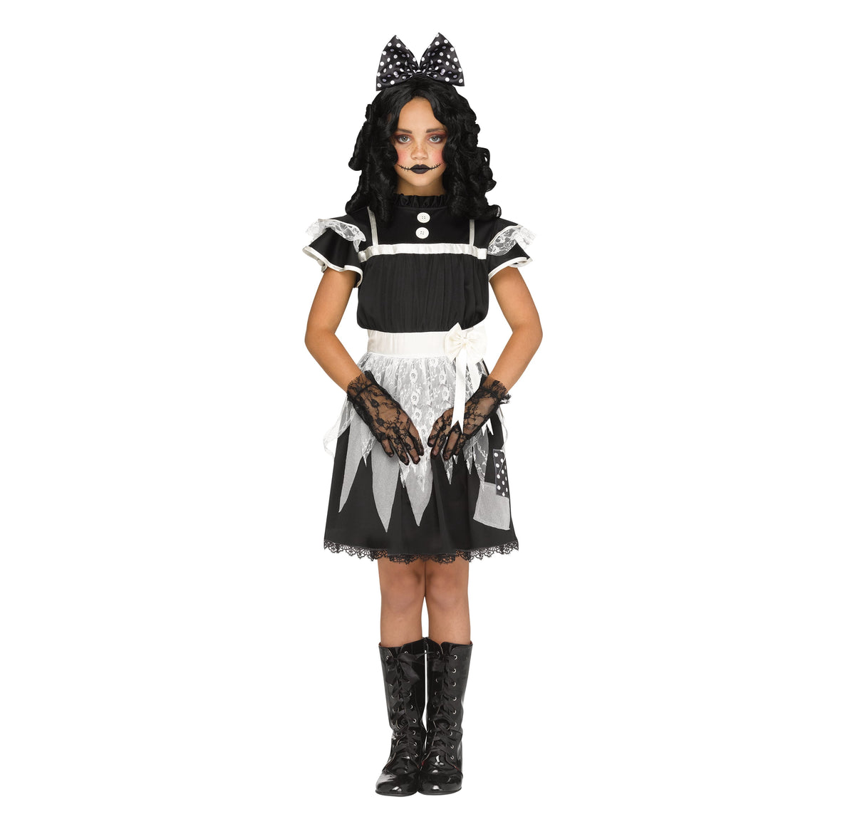 Victorian Deadly Doll Halloween Costume for Children, Girl's Size L (10/12), by Way to Celebrate