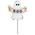 Metal Ghost Yard Stake Decoration, Black and White, 18", Halloween by Way To Celebrate