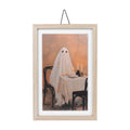 Ghostly Dinner Framed Wall Art, Multicolor, 8" x 12", Halloween by Way To Celebrate