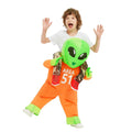 GOOSH 55 inch Kids Alien Halloween Inflatable Costume, Inflatable Alien Costume Alien Blow up Costumes for kids, Funny Boys Girls Unisex Blow Up Halloween Costumes for Holiday Party Cosplay