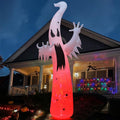 GOOSH Halloween Inflatable 11.8 FT Inflatable Halloween Ghost, Inflatable Halloween Ghost Scary Blow Up Ghost with LED Lights, Outdoor Halloween Decorations Clearance for Halloween/Holiday/Party
