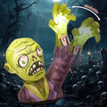 GOOSH Halloween Inflatable 5 FT Zombie Inflatable Shaking Hands, Zombie Inflatable Halloween Decorations Scary Halloween Blow Ups with LED Lights, Halloween Inflatables Clearance for Holiday/Party