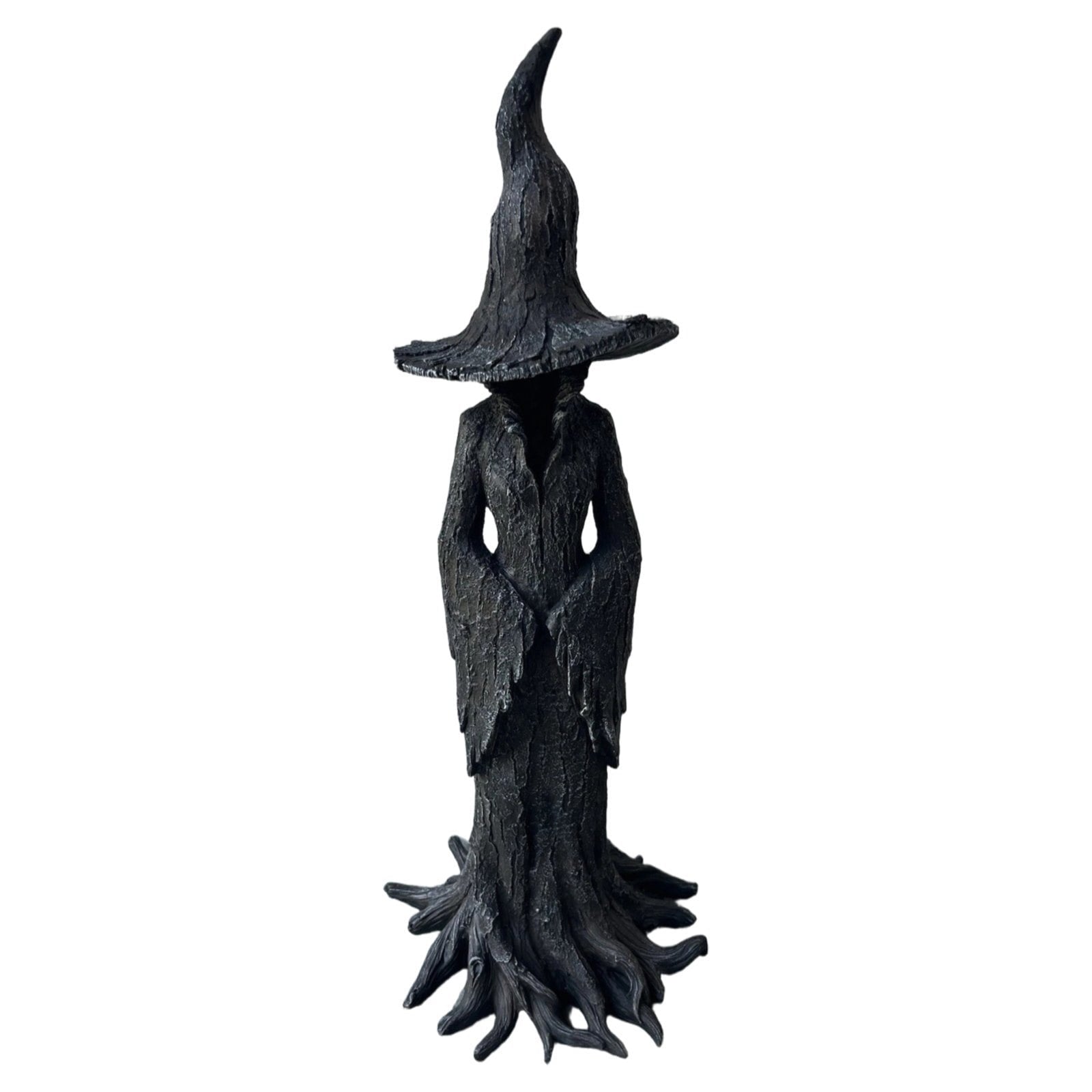 Ghostly Halloween Tabletop Decors Witch Figurines Ornament Resin Crafted Halloween Tabletop Accent