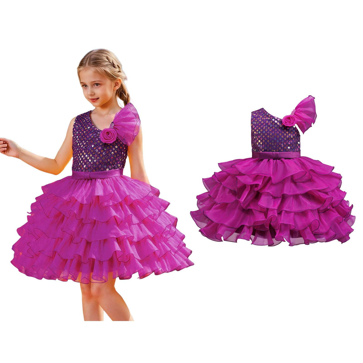 Toddler Dance Yellow Sequin Dress Tulle Dance Dresses Dance Kids 80s Outfits for Girls Dance Performance Outerwear 3-4 Years