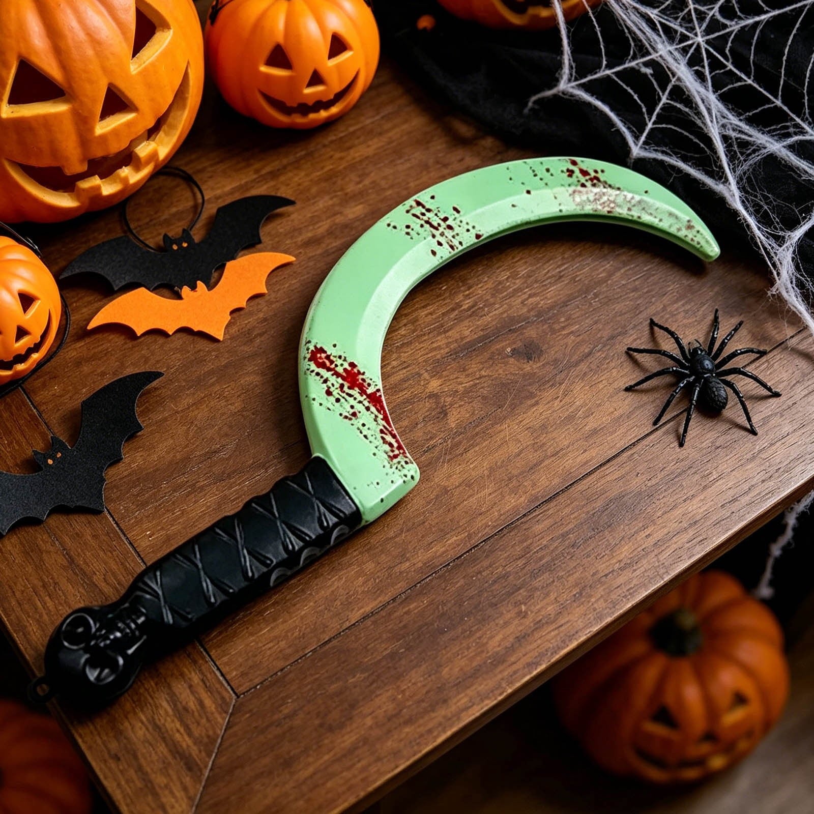 1Pc Halloween Mini Pumpkin Branches Artificial Black Twigs Vase Fillers for Table Mantel Centerpiece Creepy Gothic Scary House Decor