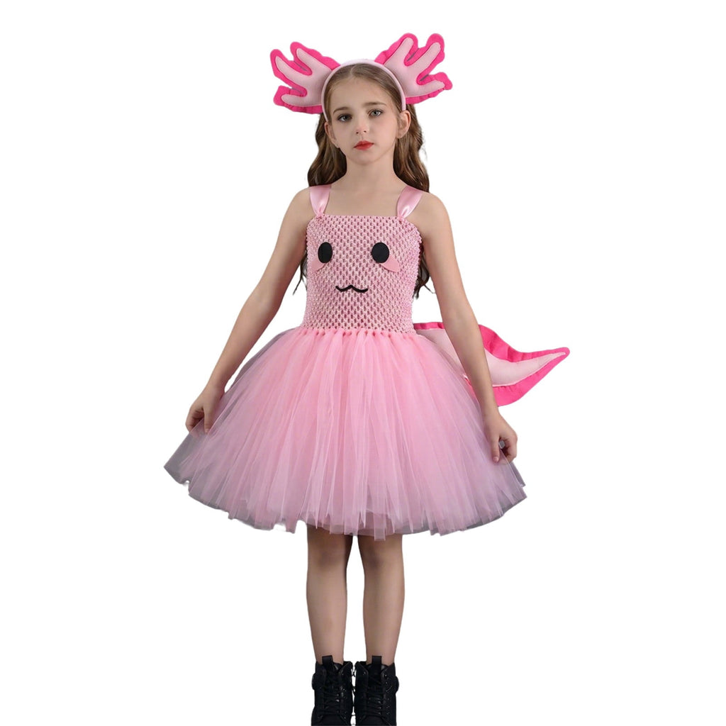 Gunia Girls Halloween Costume Dinosaur Dress Outfits Sparkly Performance Holiday Party Dress Up Play,Size 2-12 Years