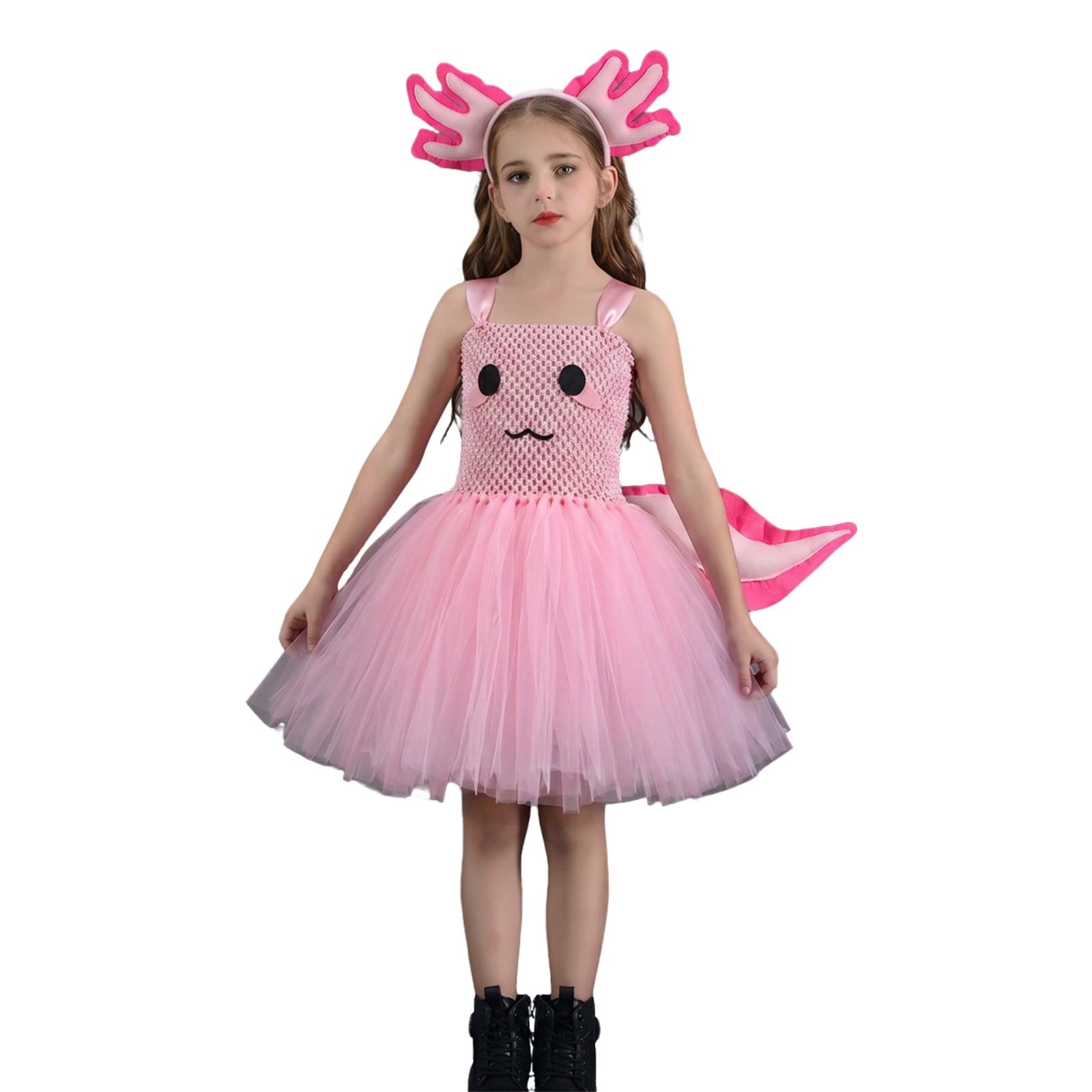 Gunia Girls Halloween Costume Dinosaur Dress Outfits Sparkly Performance Holiday Party Dress Up Play,Size 2-12 Years