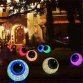 Halloween Decorations 15.7 inch Halloween Inflatable Ghost Eyeball with Built-in Battery Powered RGB LED Light Suitable for Indoor Outdoor Yard Party Halloween Decor