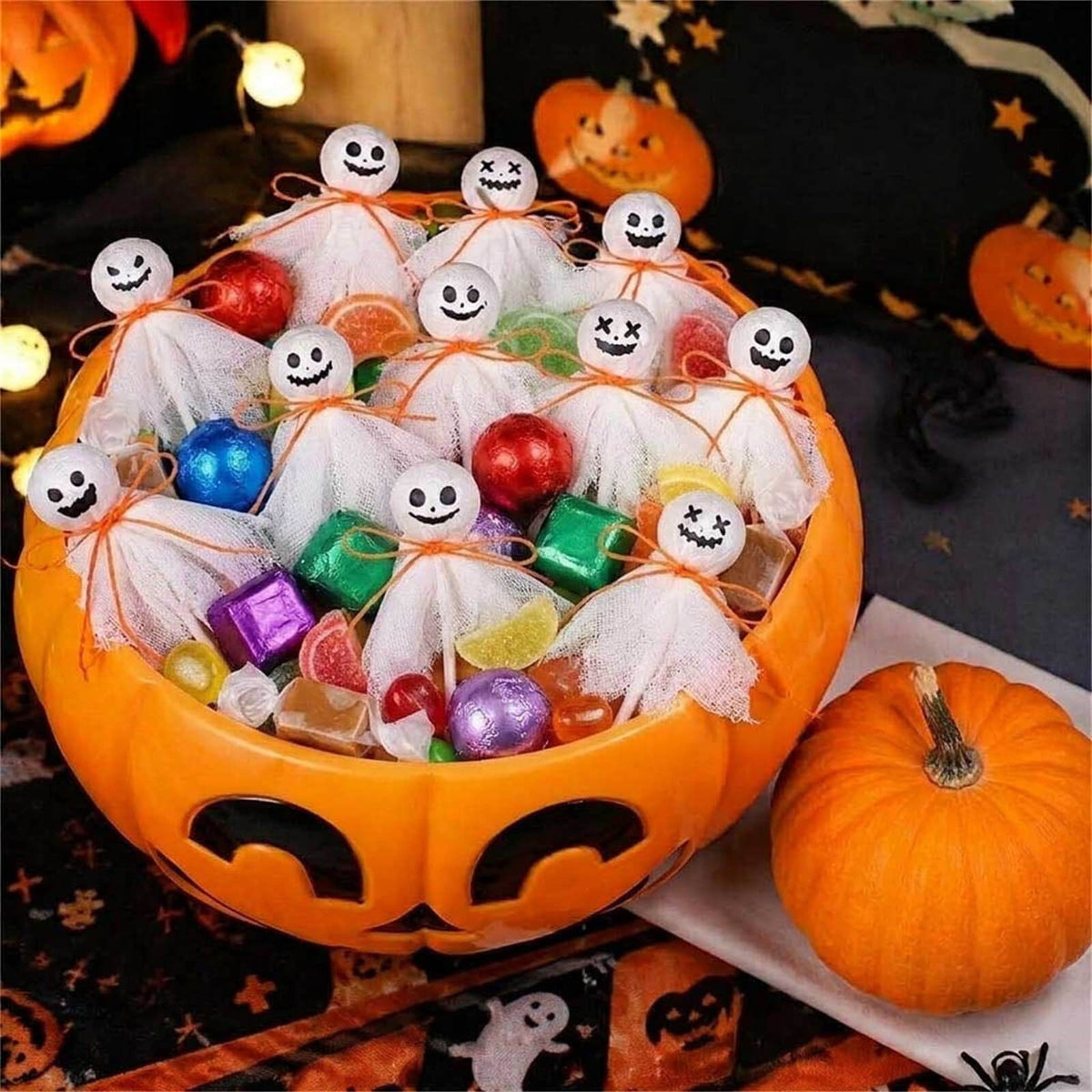 1Pc Halloween Mini Pumpkin Branches Artificial Black Twigs Vase Fillers for Table Mantel Centerpiece Creepy Gothic Scary House Decor