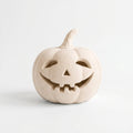 Halloween Handcrafted Jack-O'-Lantern, 5.5" Hand-Carved Pumpkin Decor, Durable Kiln-Fired Autumn Halloween Centerpiece for Indoor Tabletop, Mantle & Fall Home Decoration 2026