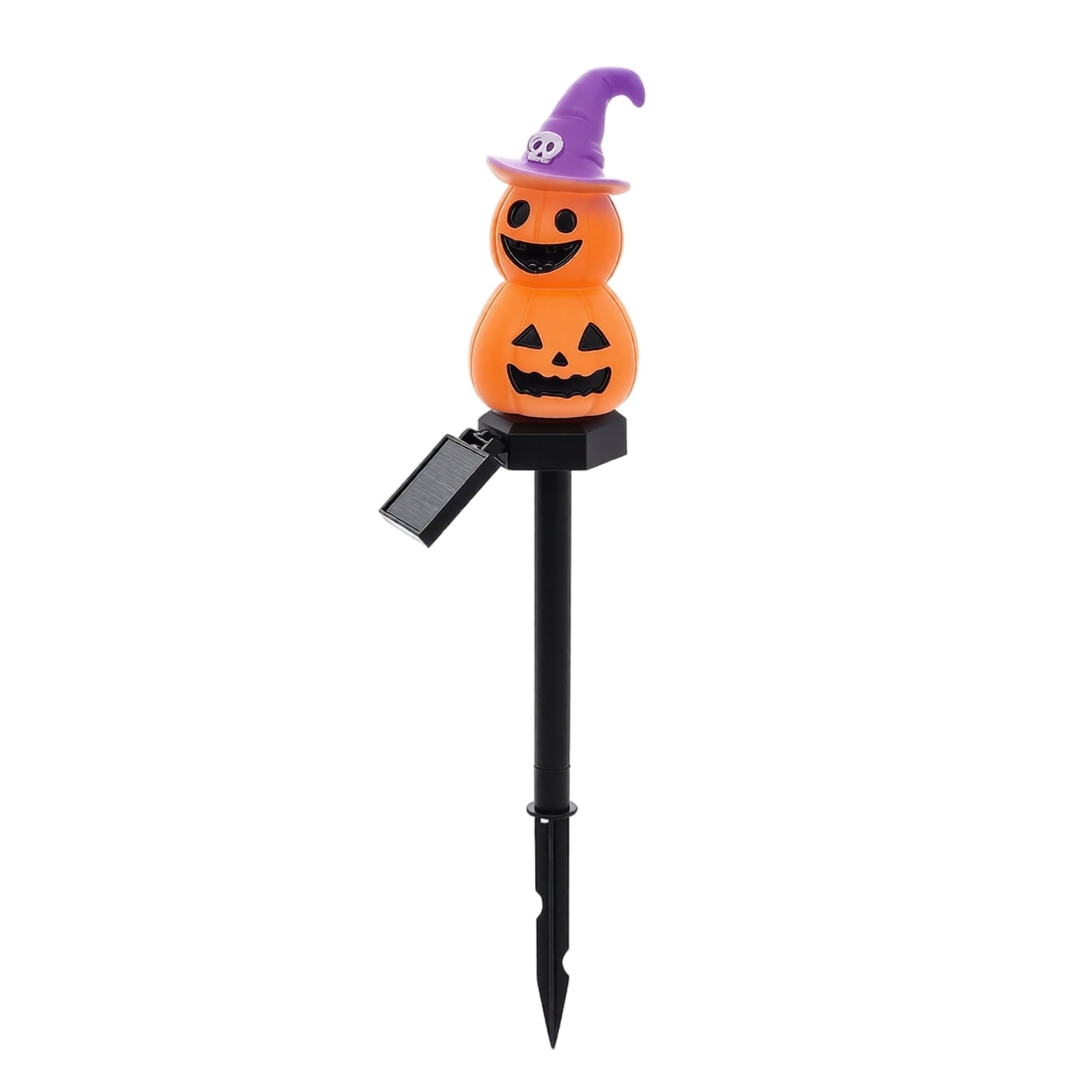 Halloween Pumpkin Garden Stake Light, Glowing Pumpkin Outdoor Yard Decoration for Garden and Courtyard, Decorative Stake Lighting for Spooky Halloween Atmosphere 16.14*3.35Inch,1PC