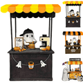 Halloween Spooky Coffee Stand, Ghost Barista Booth Figurine, Spooky Coffee Statue Built with Spooky Little Coffee Stand, Freshly Boo’d Coffee Ghost Fall Decor, Creative Birthday & Holiday Gift