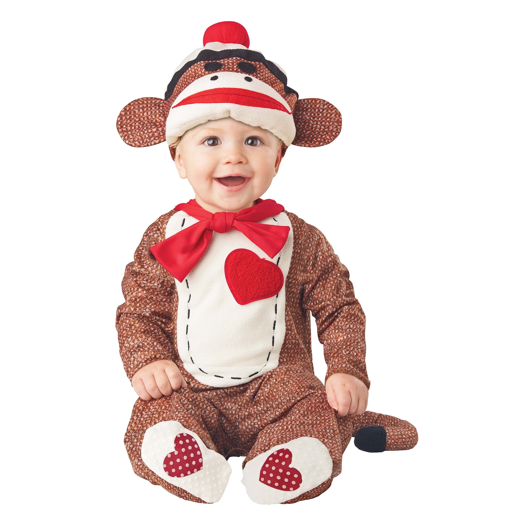 Sock Monkey Halloween Costume for Infant, Size 12-18M, by Way to Celebrate