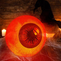 Inflatable Halloween Eyeball Decoration 15.7 Inch, Color Changing LED with Remote Control, Durable PVC Easy Inflate for Spooky Party Garden Courtyard Indoor Outdoor Decor