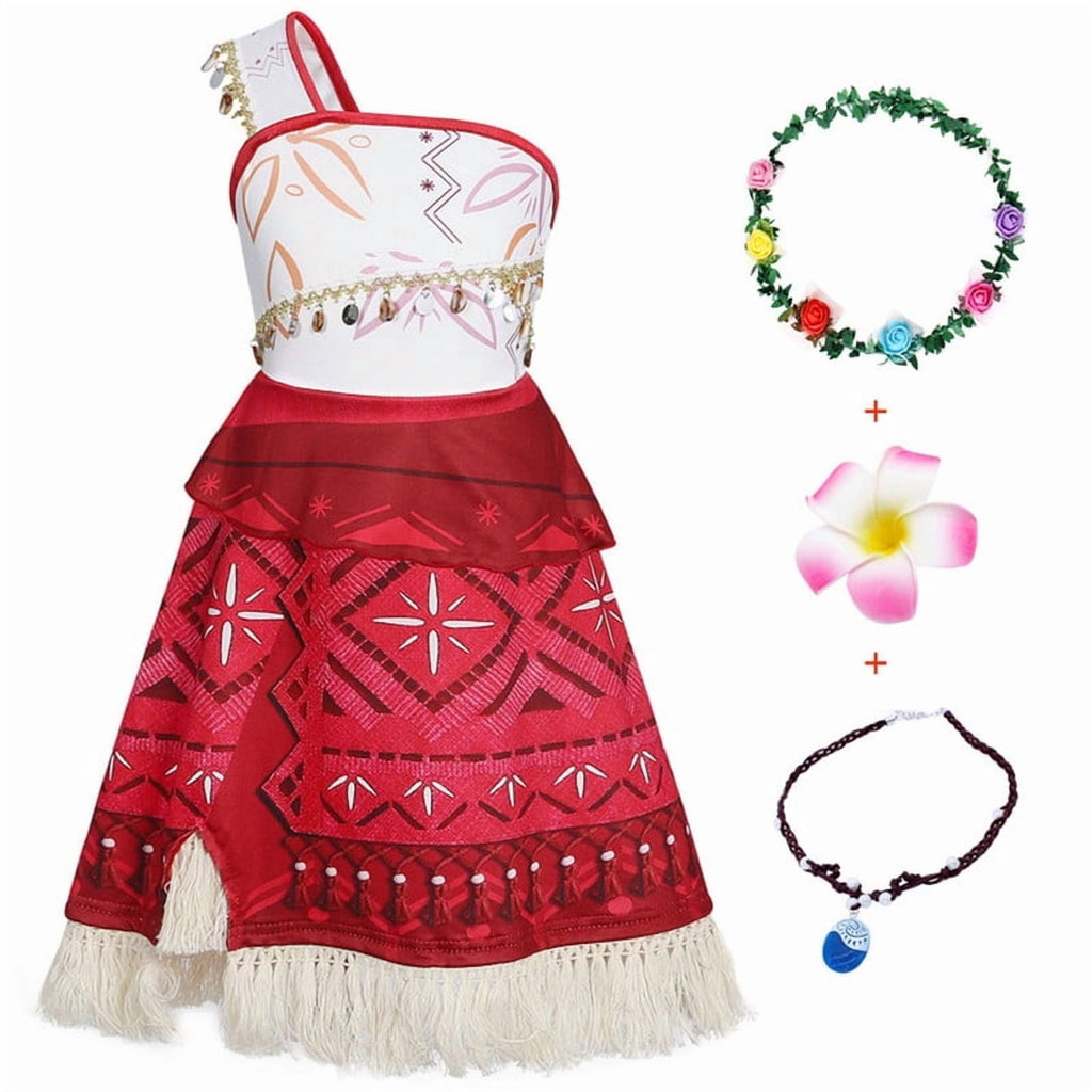 Jurebecia Princess Costume for Girls Dress Halloween Cosplay Outfits Birthday Fancy Tween Dress with Accessories 130 cm 7-8 Years