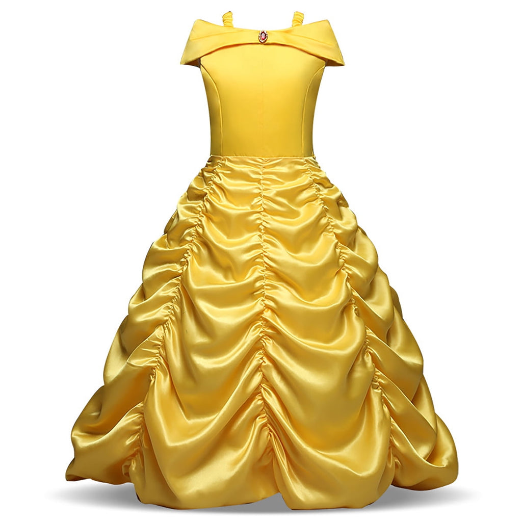 KAWELL Princess Costume Dresses for Girls Halloween Fancy-Dress Costume, Child 5-6 Years