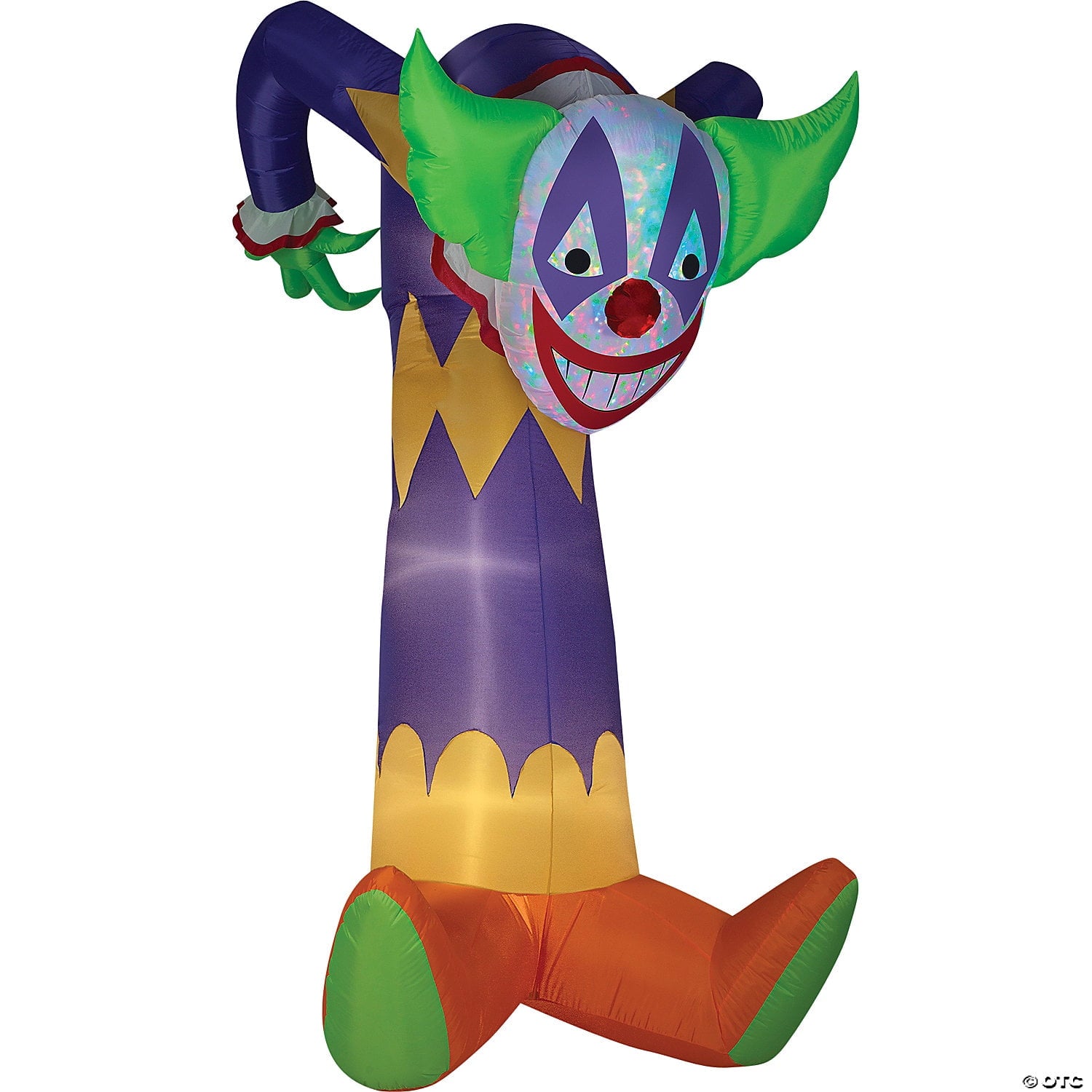 Gemmy Kaleidoscope Clown Airblown Halloween Yard Inflatable, 7.5'