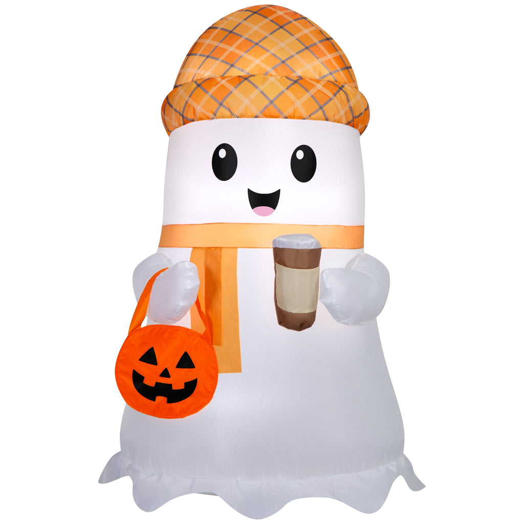 Coffee Ghost Airblown Yard Inflatable, Multicolor, 3.5', Halloween by Way To Celebrate