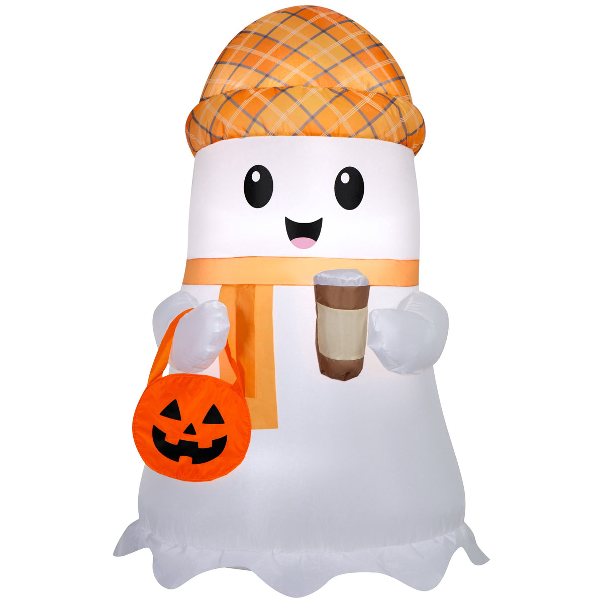 Coffee Ghost Airblown Yard Inflatable, Multicolor, 3.5', Halloween by Way To Celebrate
