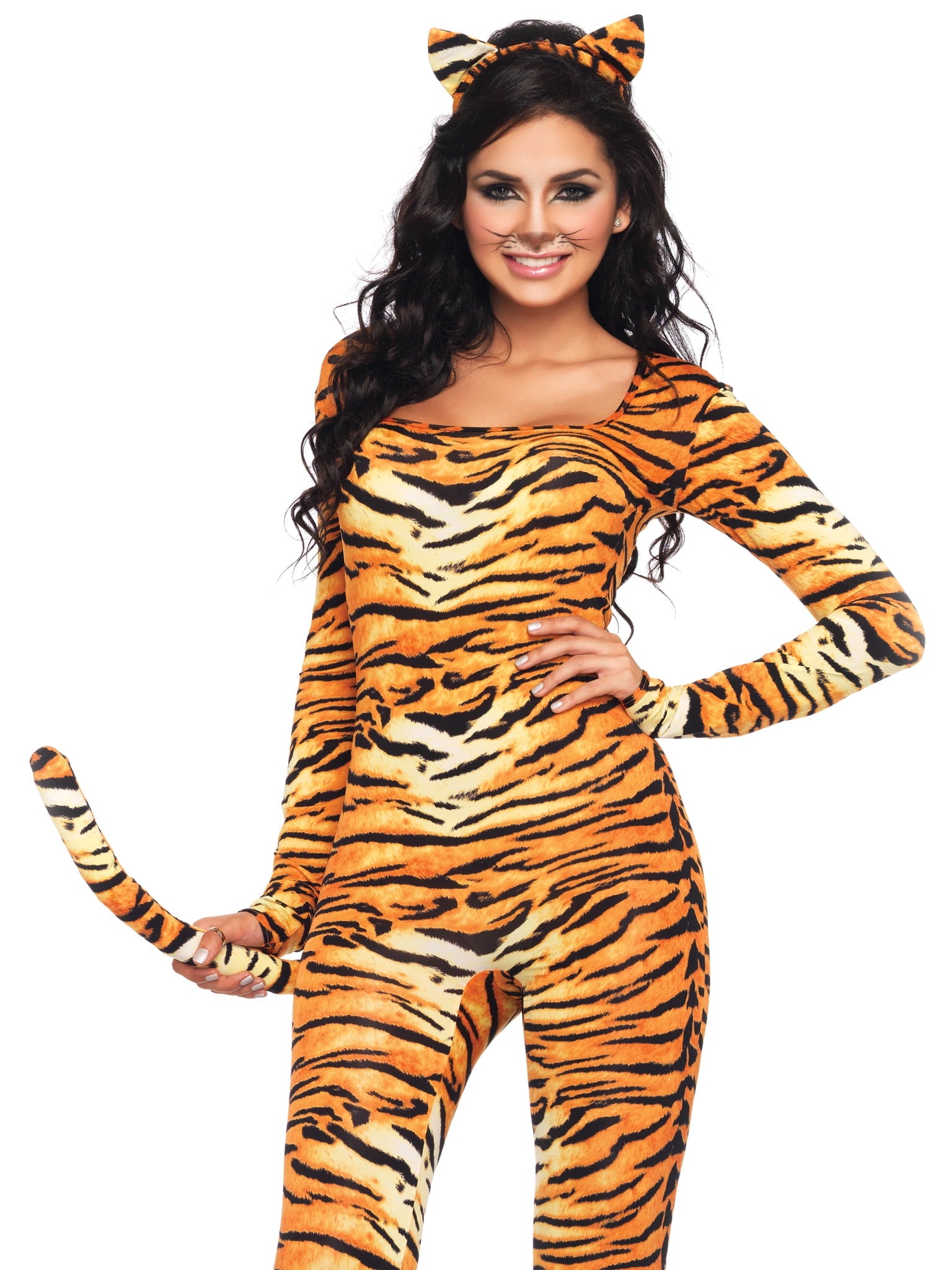 Leg Avenue Women's Wild Tiger Sexy Catsuit Costume