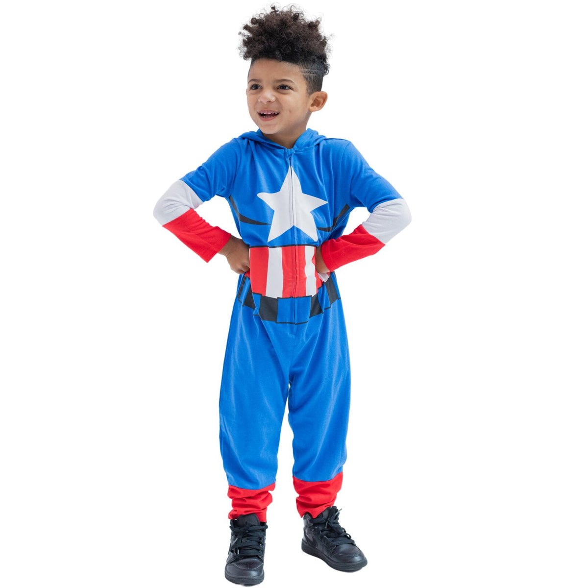 Marvel Avengers Toddler Boy or Girl Cosplay Hooded One Piece Thor Grey