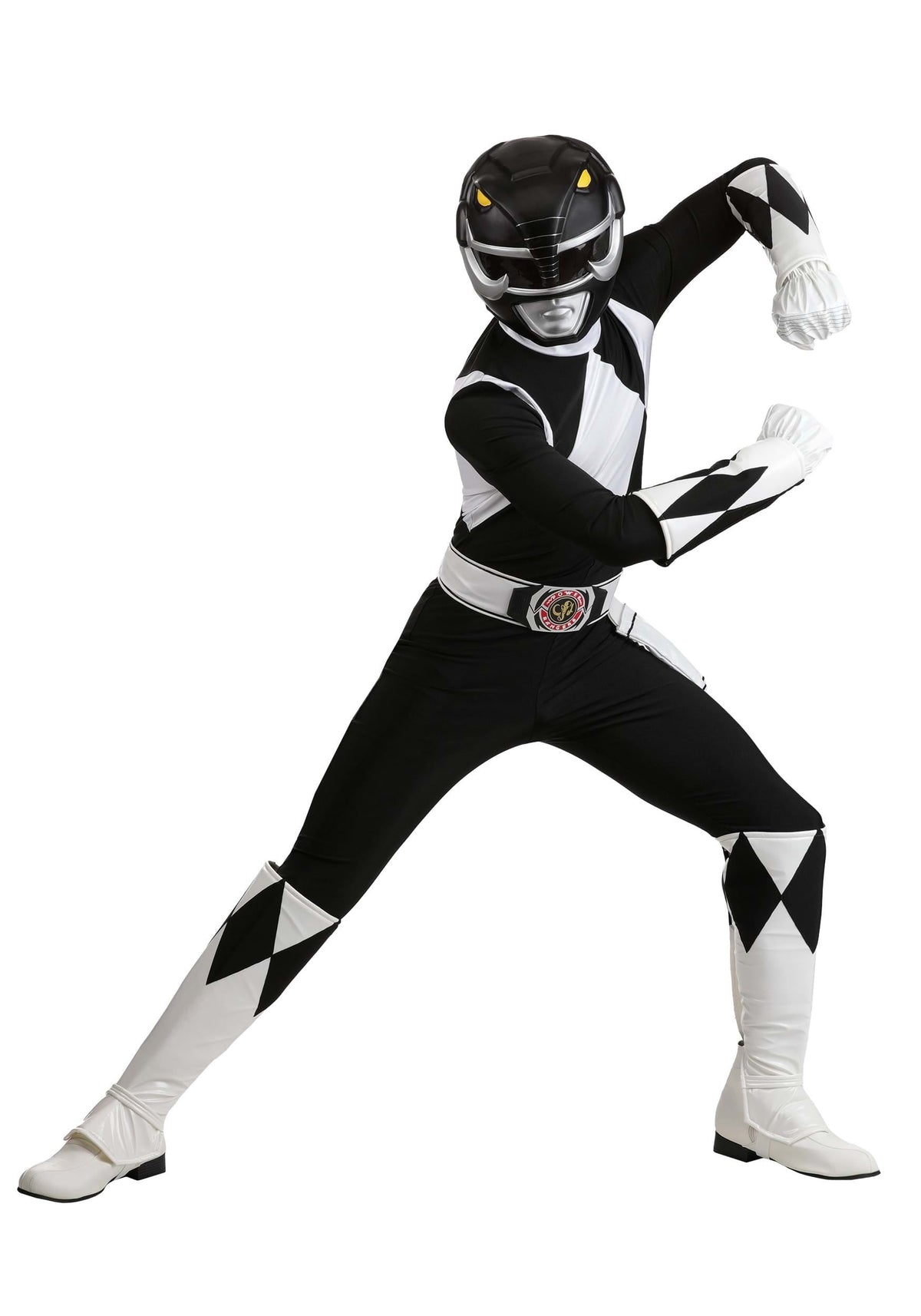 Men's Authentic Power Rangers Black Ranger Costume