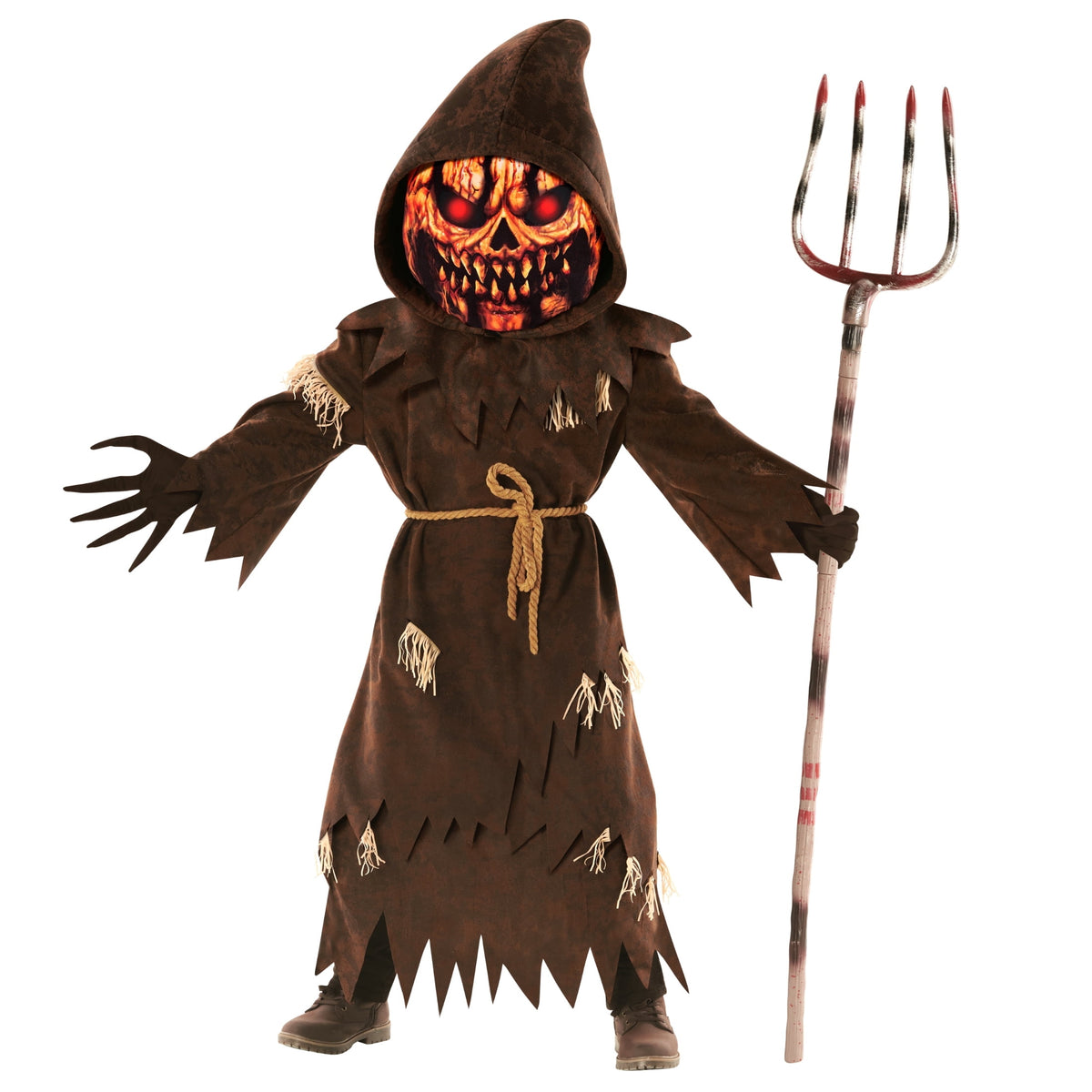 Morph Pumpkin Monster Brown Boys Halloween Costume for Boy Brown Small