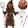 Morph Pumpkin Monster Brown Fork Costume Boys Halloween Costume for Boy Brown Large