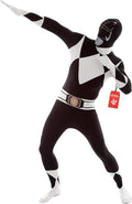 Morphsuits Adult Black Power Ranger Morphsuit Mens Superhero Fancy Dress Costume Halloween Black M